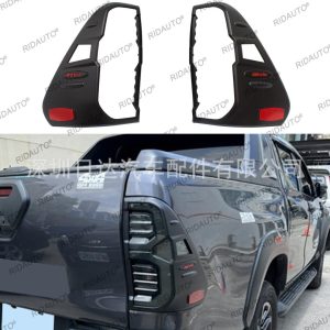 Suitable for Toyota Hilux HILUX 2021+ high-end modified REVO full set of dumb black lampshade handle lampshade
