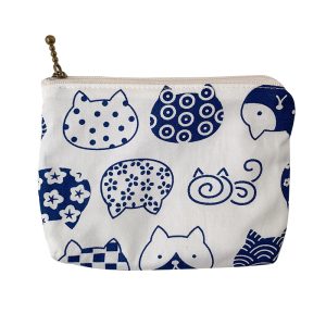 Coin Purse Fabric Women's Small Cute Mobile Phone Printing Wallet One Square Small Pocket Bag Thin Cute Coin Bag