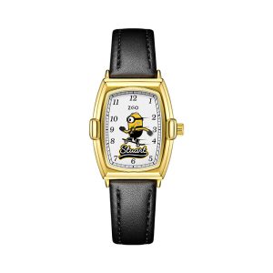 Minions co-branded vintage watch women's gold high-end sense women's niche French quartz watch women's model