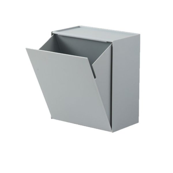 Wall-mounted storage box, non-perforated wall-mounted finishing box on the wall of the bathroom, sanitary napkin storage box for household bathroom - Image 5