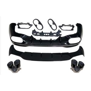 It is suitable for Mercedes-Benz CLA-class W118 modification CLA45 AMG tail lip four-out tail throat small surround kit modification