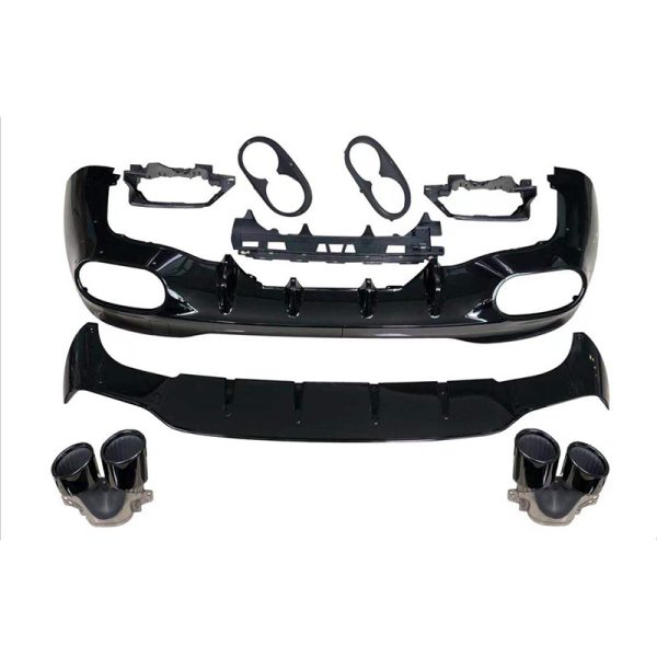 It is suitable for Mercedes-Benz CLA-class W118 modification CLA45 AMG tail lip four-out tail throat small surround kit modification - Image 5