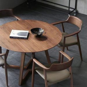 Nordic round table dining table simple modern balcony dining table chairs combination home negotiation small apartment table living room round