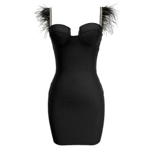 Amazon foreign trade bandage dresses evening clothes bandage dresses cross-border European and American sexy fashion women