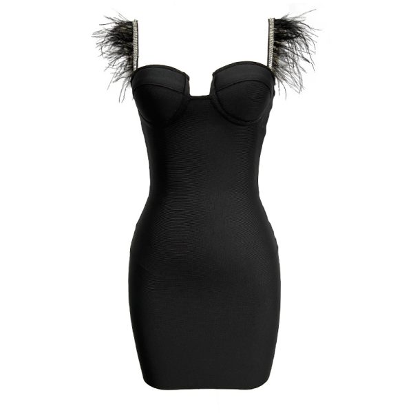 Amazon foreign trade bandage dresses evening clothes bandage dresses cross-border European and American sexy fashion women - Image 5