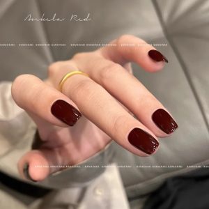 Ancola Red Nail Polish Glue 2024 New White Jujube Clay Red Brown Cherry Wine Red Nail Art Shop Only