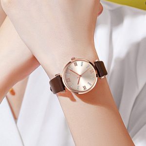 INRA New Fashionable and Versatile Quartz Women's Watch 98685 with studded belt