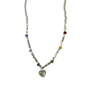 Beaded necklaces do not fade, women's summer luxury, versatile jewelry, niche love pearl clavicle chain accessories wholesale