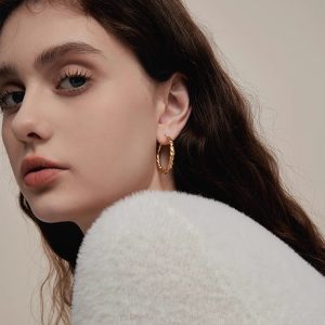 French retro innocence era oil painting, rose earrings, women's light luxury, high-end sense of exquisite Hong Kong style earrings, new earrings