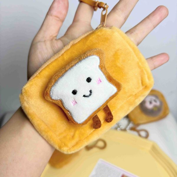 Xiaohongshu cartoon plush coin coin purse funny cookies headphone storage bag girls' keychain bag hanging ornament - Image 4