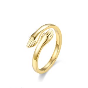 Cross-border explosive opening titanium steel ring women's fashion pop couple personality ring European and American Amazon hand jewelry