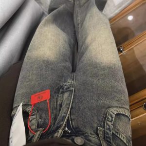 2025 retro draped wide-leg jeans women's spring and autumn high-waisted loose mopping straight leg versatile pants look thin and tall