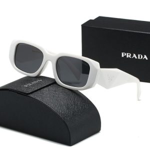 European and American retro P home sunglasses PR17 rectangular plate personality trend unisex ins sunglasses anti-glare