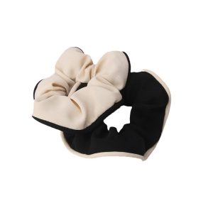 Korean version of the new fat intestine hair rope simple and versatile scrunchie head rope tie hair girl's large intestine circle leather wrapper hair accessories