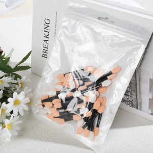 Disposable eyeshadow brush Portable blending eye nail brush eyeshadow stick double-ended latex sponge Beauty tool