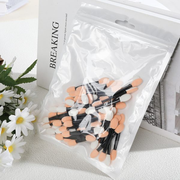 Disposable eyeshadow brush Portable blending eye nail brush eyeshadow stick double-ended latex sponge Beauty tool