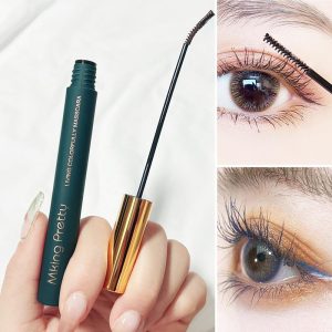 MK color mascara, women's slim long curl, super long non-smudge, long-lasting, waterproof, sweatproof, fine brush, one piece of drop-out