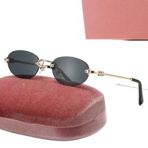 New fashion ladies rimless sunglasses Zhang Yuanying with the same sunglasses cross-border outdoor travel sunscreen goggles