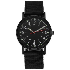 Men's watch nylon braided with casual sports watch ins wind versatile waterproof student sports quartz watch