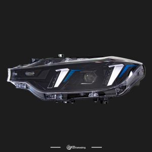 Dedicated 12-18 BMW F30 F35 headlight assembly modified tusk style LED daytime running lights turn cross-border