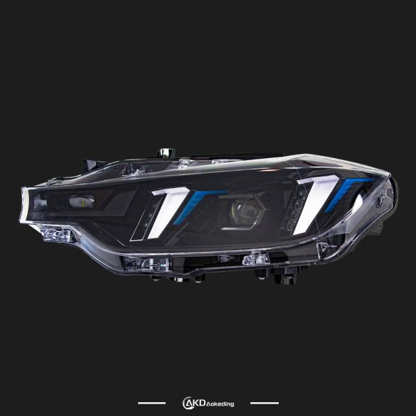 Dedicated 12-18 BMW F30 F35 headlight assembly modified tusk style LED daytime running lights turn cross-border - Image 3