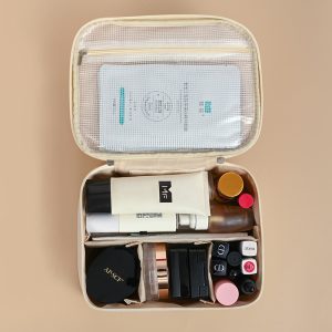 Cross-border new products can be dismantled at will, partitioned makeup bags, large-capacity high-end multi-functional cosmetics washing and storage bags