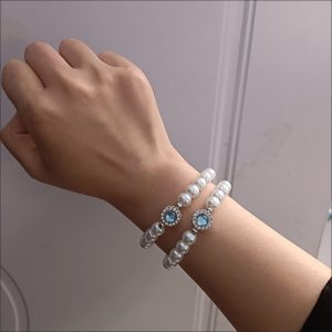 Mercury French vintage style pearl bracelet light luxury style niche design high-end exquisite jewelry