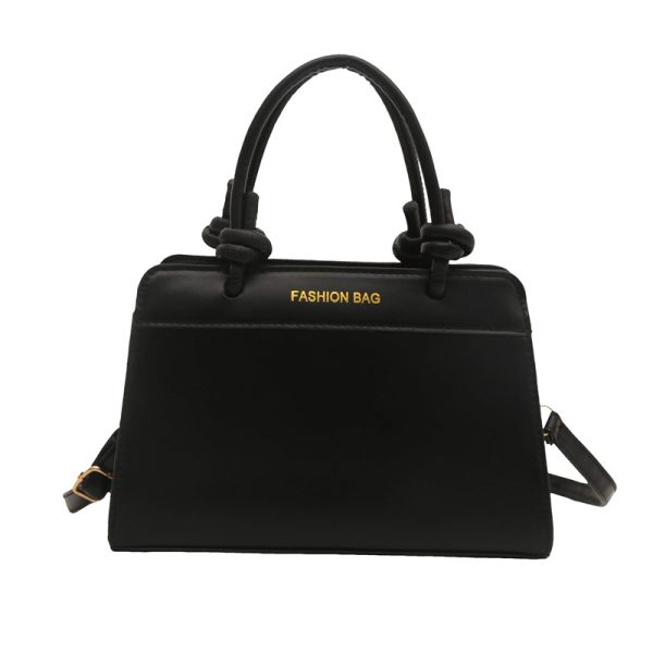 Korean casual handbag women's 2025 new fashionable foreign temperament crossbody bag splicing niche design saddle bag - Image 5