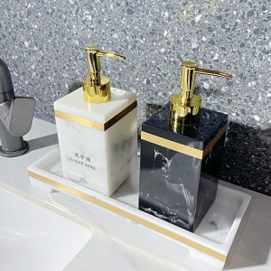 Light luxury hand sanitizer bottle creative hotel bathroom lotion bottle beauty shop shampoo shower gel sub-bottle tray