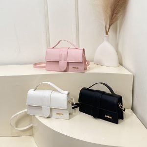 Spring fashion and foreign style new 2025 new texture solid color simple hand-to-hand shoulder crossbody armpit small square women's bag