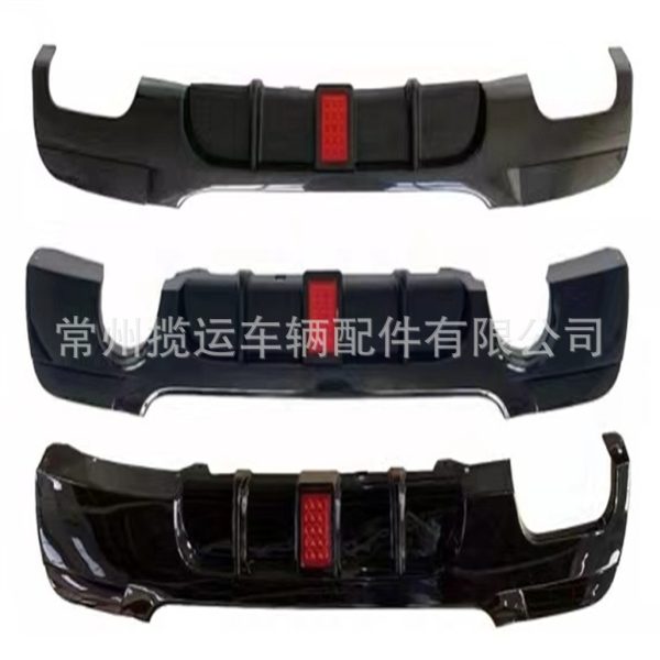 Suitable for BMW 3 series E90E92E93 modified rear lip MP model with lights four-out tail lip rear spoiler surround kit - Image 4