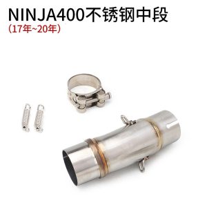 Little Ninja NINJA400 Z400 Z250Z300Z250SL middle section titanium alloy front section motorcycle exhaust pipe