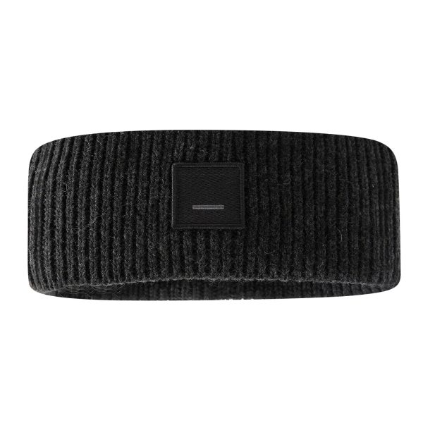 AC Nordic Smiley Headband Hooded Women's Wool Autumn and Winter Tide Versatile Knitted Warm Wide Rim Men's Fashion Sports Headband - Image 3