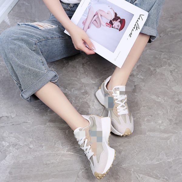 Waffle Forrest Gump Shoes Women's 2024 New Small Man Waist Women's Shoes Spring and Autumn Hot Daddy Shoes Super Hot Casual Sneakers - Image 2