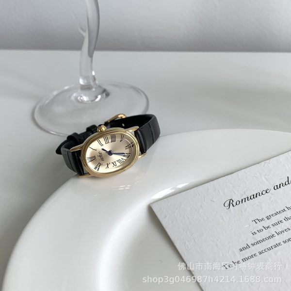 IEKE is a niche domestic authentic small oval retro temperament watch women's exquisite French Roman student women's watch
