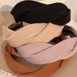 French elegant twist headband, high-end sense of high-end, high skull crown, simple hair volume, simple retro hairpin, women's headband, hair ornament, headgear