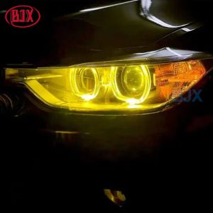 For BMW 3 Series 12-15 F30 F35 320i Xenon Headlights Lemon Yellow Daytime Running Lights Golden Eye