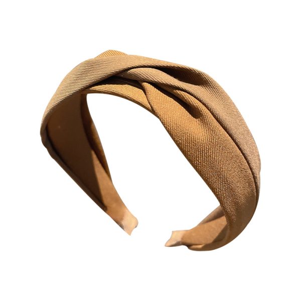 High skull top headband women's Internet celebrity 2024 new style of going out with a versatile headband to wash the face of the headband and wide-sided press hairpin headpiece - Image 5