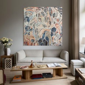 Nordic wabi-sabi style hanging paintings, living room, hallway, murals, simple modern abstract art, large floor decoration paintings