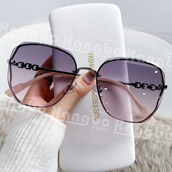 New women's sunglasses, high-end slimming sunglasses, UV protection, large frame sunglasses, large face sunscreen, tide 2304 - Image 4