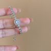 Titanium steel does not fade Korean vintage pearl bracelet women's ins style high-end niche titanium steel bracelet couple bracelet