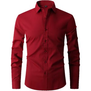 Foreign trade cross-border Amazon new men's shirt long sleeve trend new men's casual Korean slim shirt for men