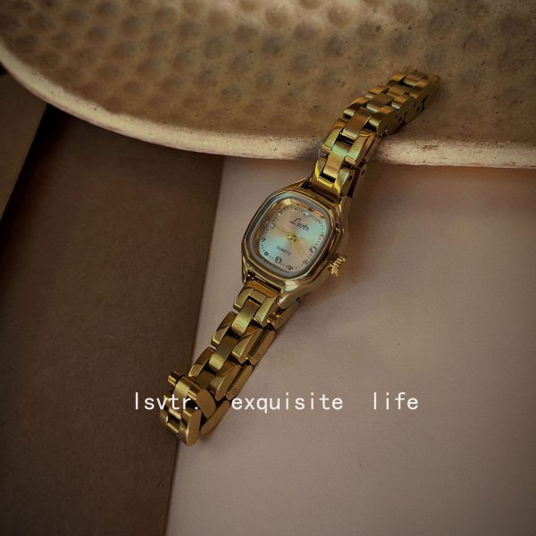LSVTR new manufacturer wholesale foreign trade live vintage style mini small gold watch French retro light luxury watch woman - Image 5