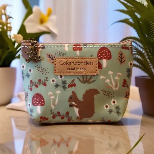 Cartoon waterproof oxford cloth mini coin purse card holder girls coin lipstick headphones car key storage pouch - Image 4