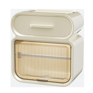 Punching-free waterproof paper towel rack, toilet paper box, toilet paper box, toilet toilet paper storage rack, plastic paper box