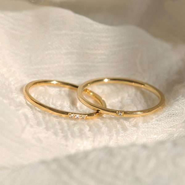 Super fine hands ~ high-end sense of small zircon rings, women's fashion personality, titanium steel ring tail ring, 2024 new trend - Image 4