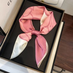Nordic striped silk scarf women's Hangzhou silk spring and autumn scarf 100% mulberry silk scarf high-end shawl