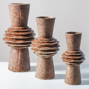 Lemeng ins European ceramic vase special-shaped flower living room ornaments B&B hotel clay retro ornaments