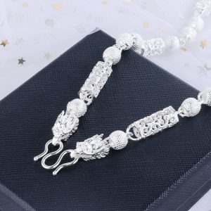 New high-quality fashion style trend men's beads simple jewelry high-end sense imperial chain light luxury jewelry necklace