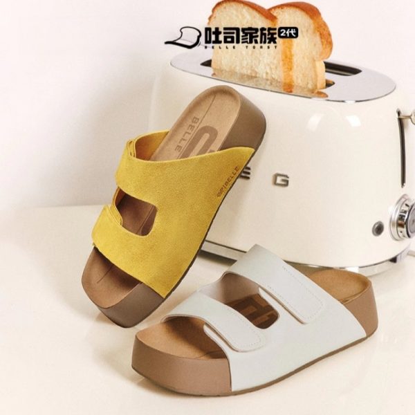 Cowhide version ~ thick milk toast shoes 2nd generation thick-soled Birkenstock slippers women's new summer 2025 can be worn outside sandals - Image 3